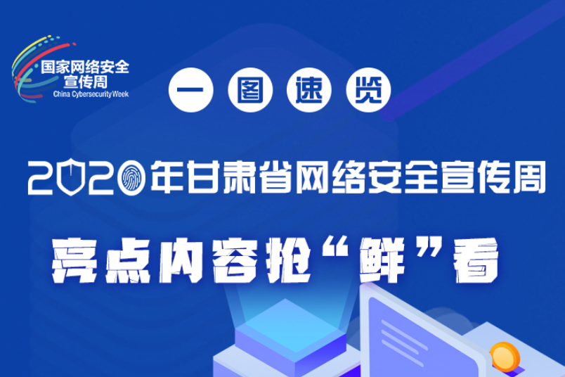 一圖速覽2020年甘肅省網(wǎng)絡(luò)安全宣傳周，亮點(diǎn)內(nèi)容搶“鮮”看！