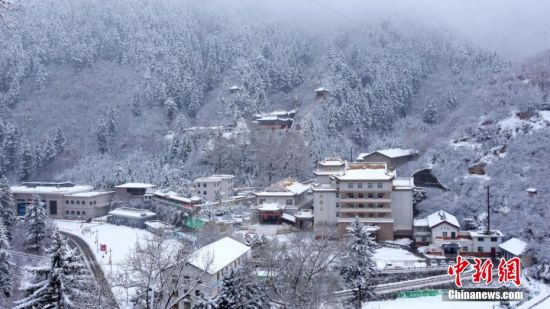 圖為籠罩在雪下的世界。吳永 攝 圖為籠罩在雪下的世界。吳永 攝