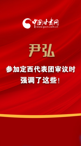【2022甘肅兩會·圖解】尹弘書記參加定西代表團審議時強調了這些！