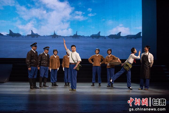 圖為甘肅原創音樂劇《風花雪月》演出劇照。(資料圖)潘禹辰 攝